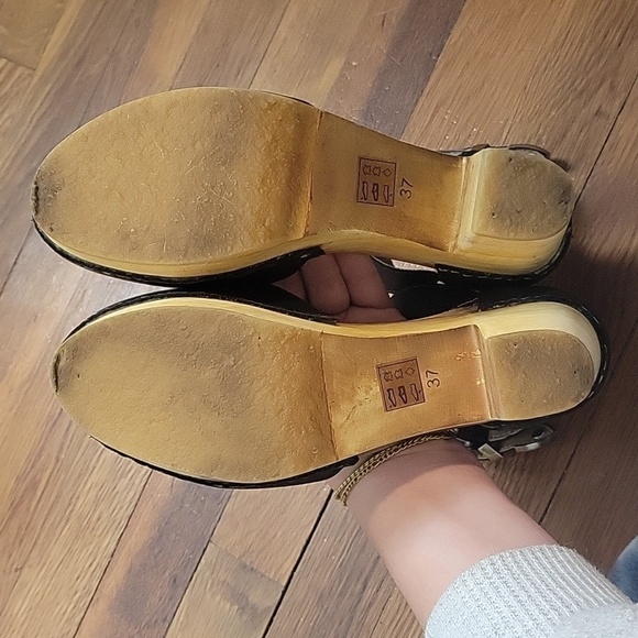 Free People Andorra Black Western Clog-Size 37 - Picture 12 of 16